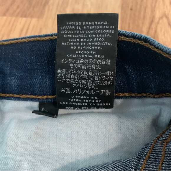 J Brand Daphne Skinny Jean with Raw Hem - Picture 4 of 10